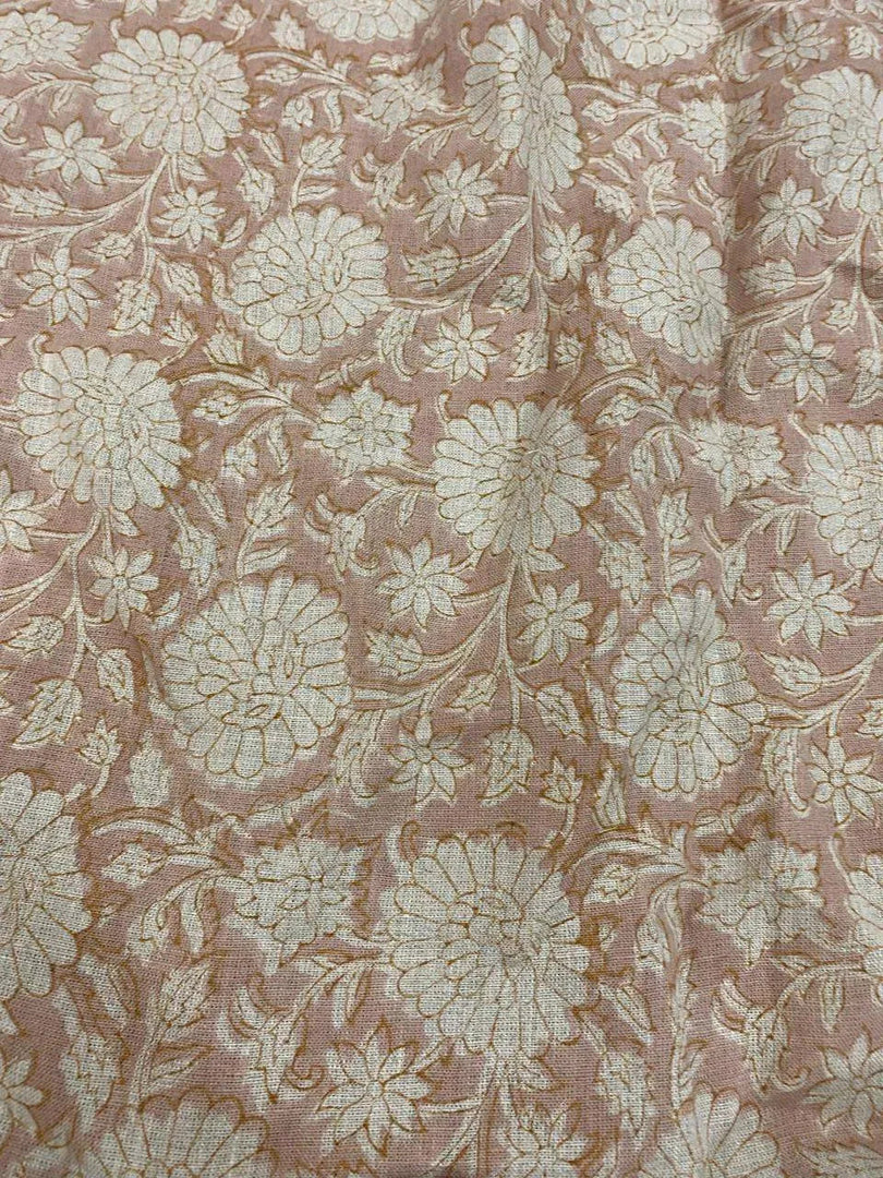 Jenny Hand Block Printed Linen Fabric