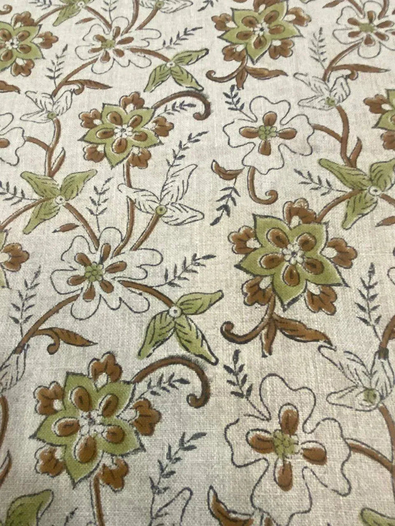 Quorra Indian Cotton Block Print Fabric