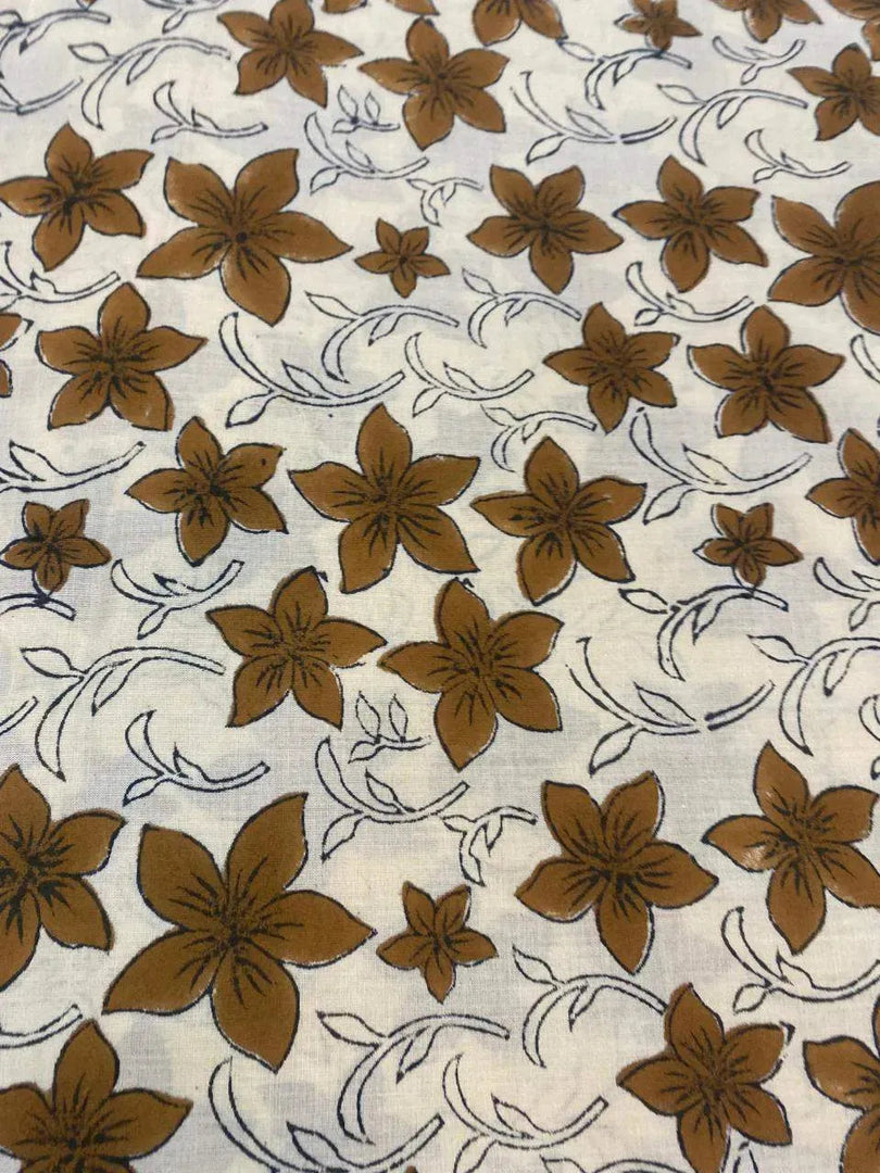 Oxbell Indian Cotton Block Print Fabric