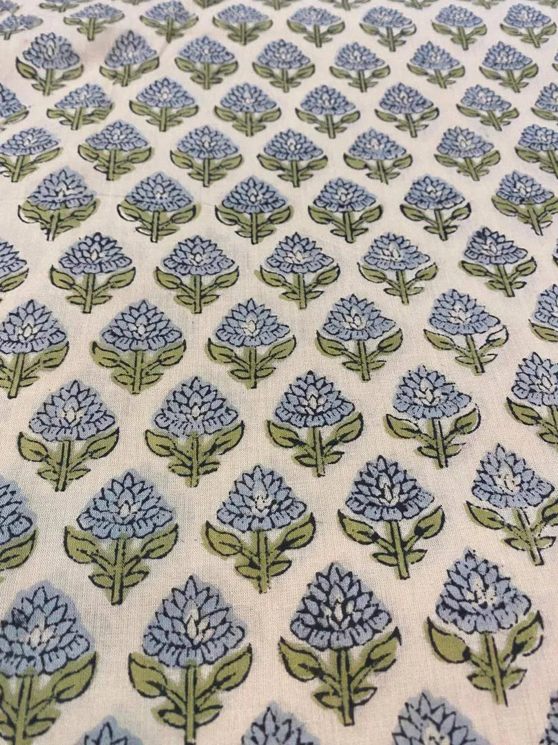 Loame Indian Cotton Block Print Fabric
