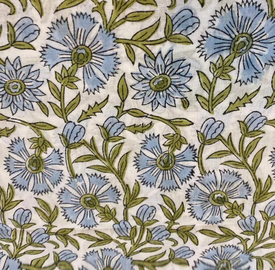 Quilsa Indian Cotton Block Print Fabric