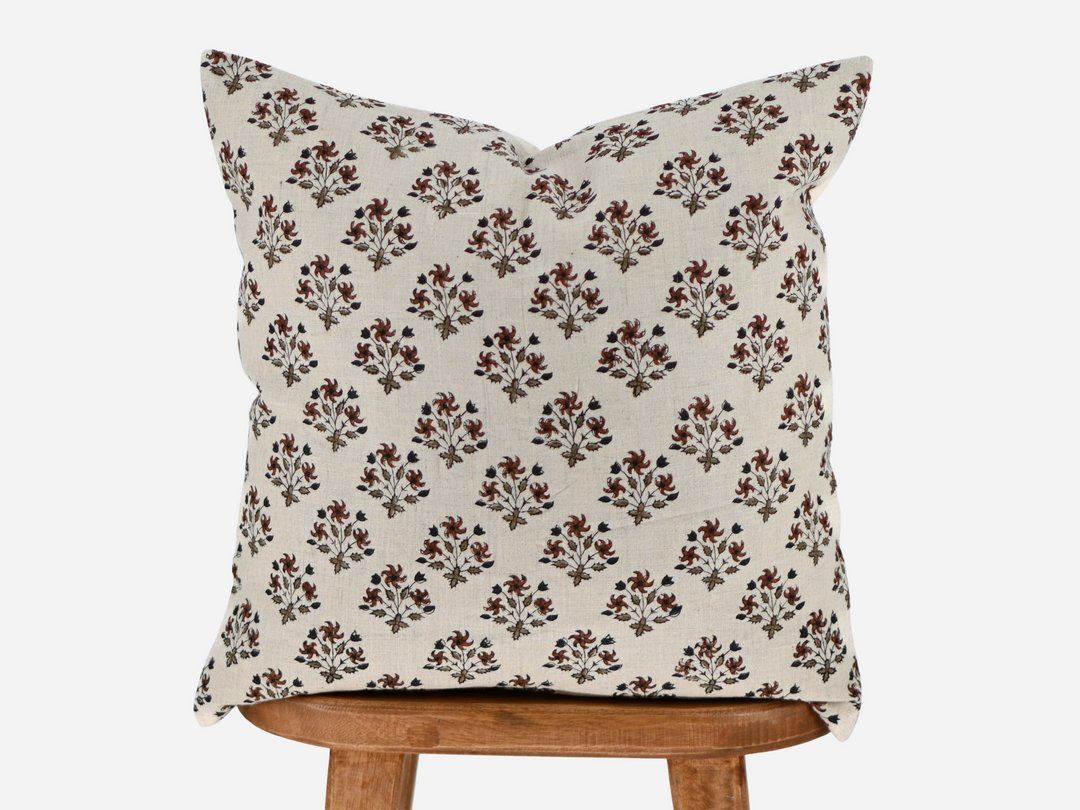 Erin Block Print Pillow Cover