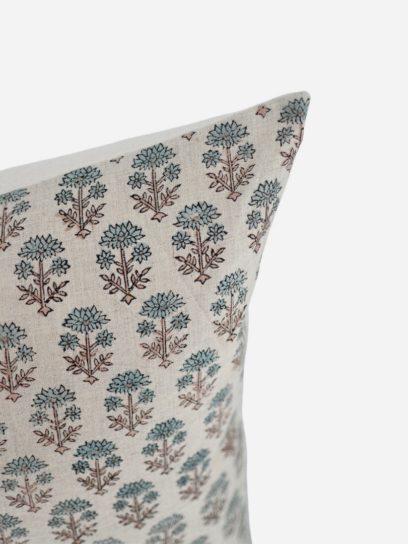 Emily Block Print Pillow Cover