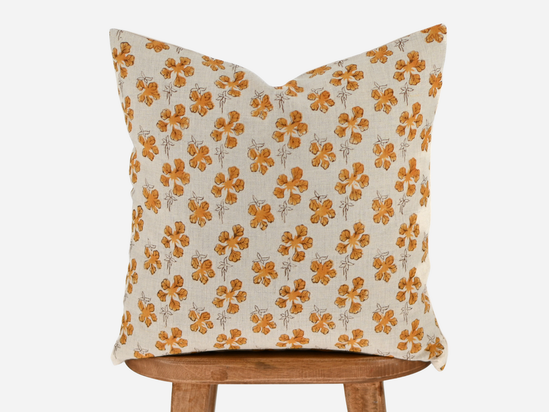 Eliza Block Print Pillow Cover