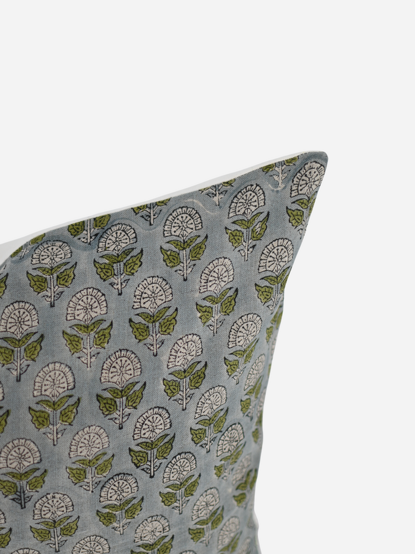 Ella Block Print Pillow Cover