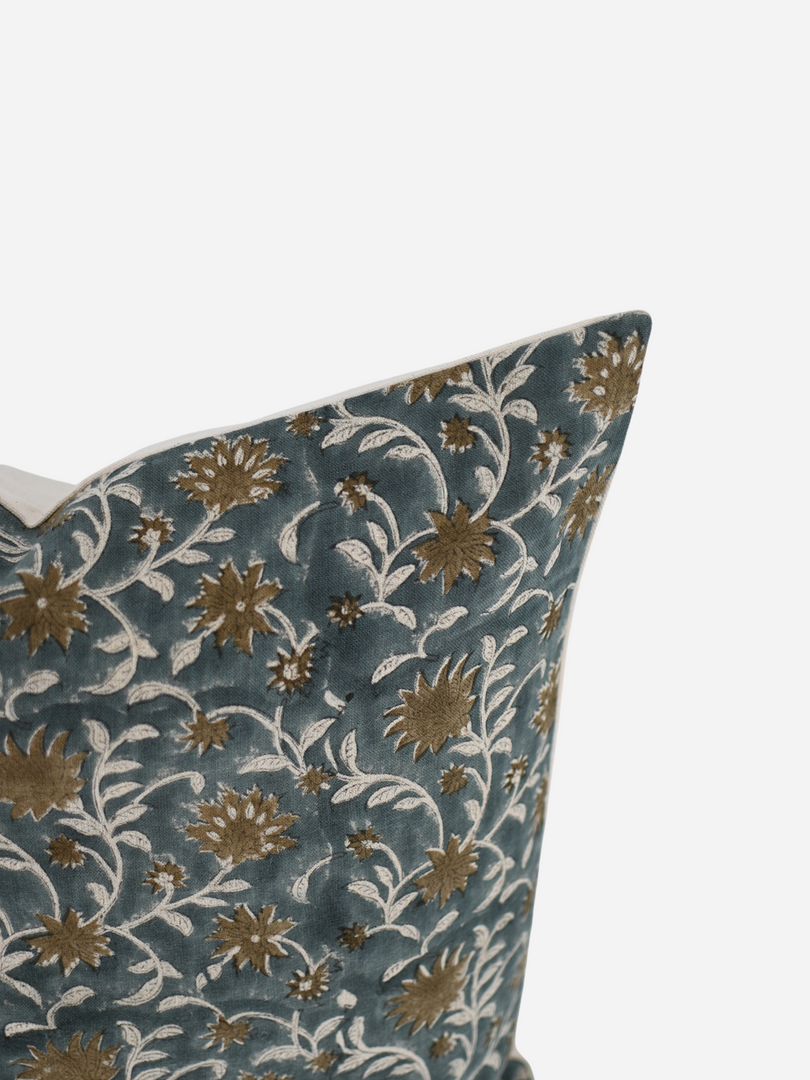 Dominique Block Print Pillow Cover
