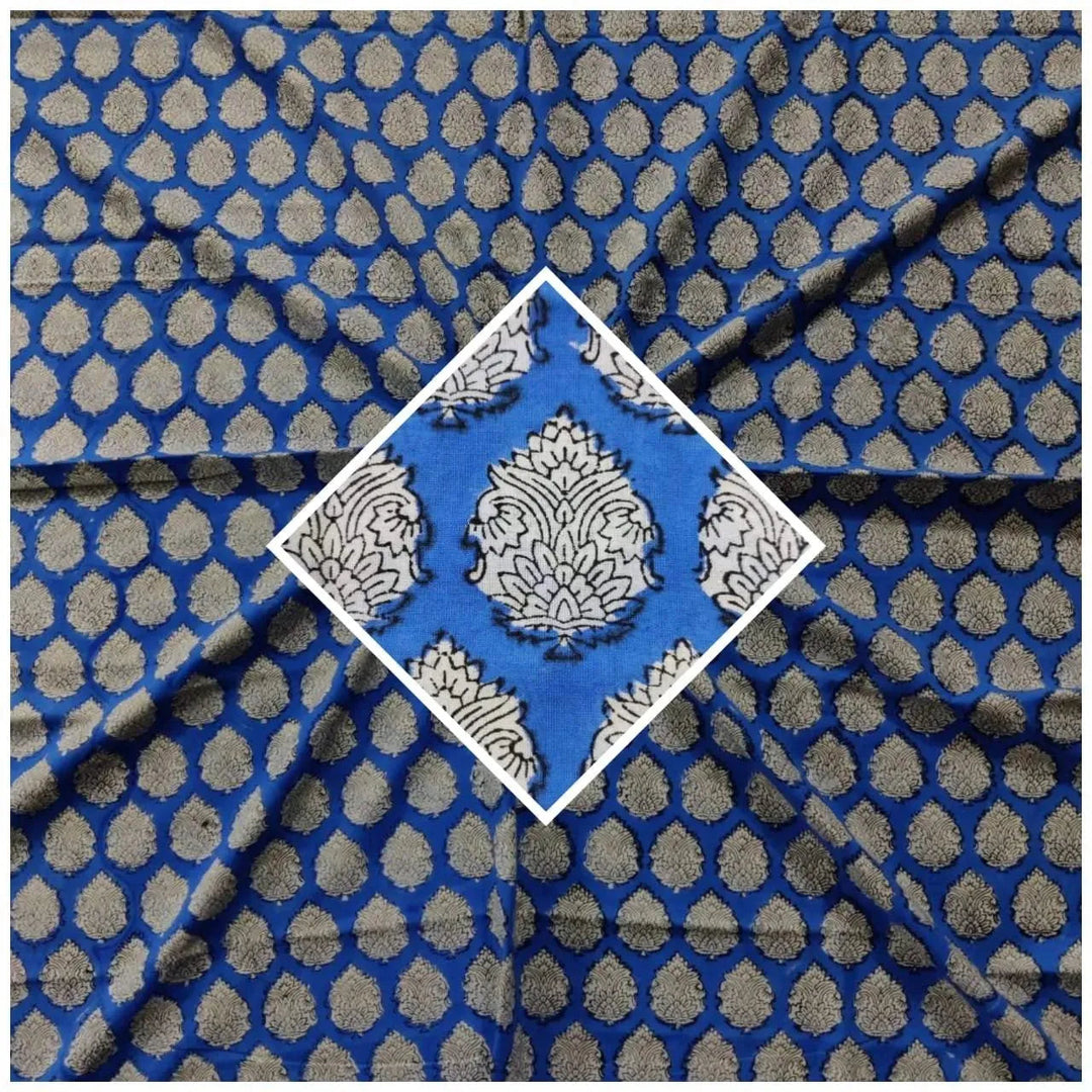 Jovian Indian Cotton Block Print Fabric