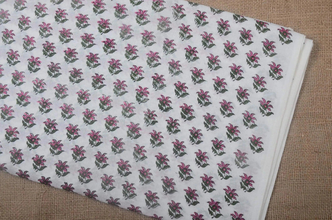 Galwen Indian Cotton Block Print Fabric