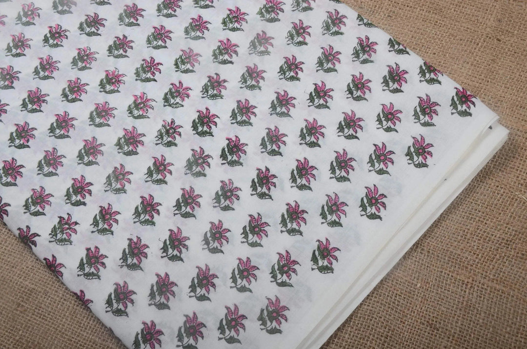 Galwen Indian Cotton Block Print Fabric