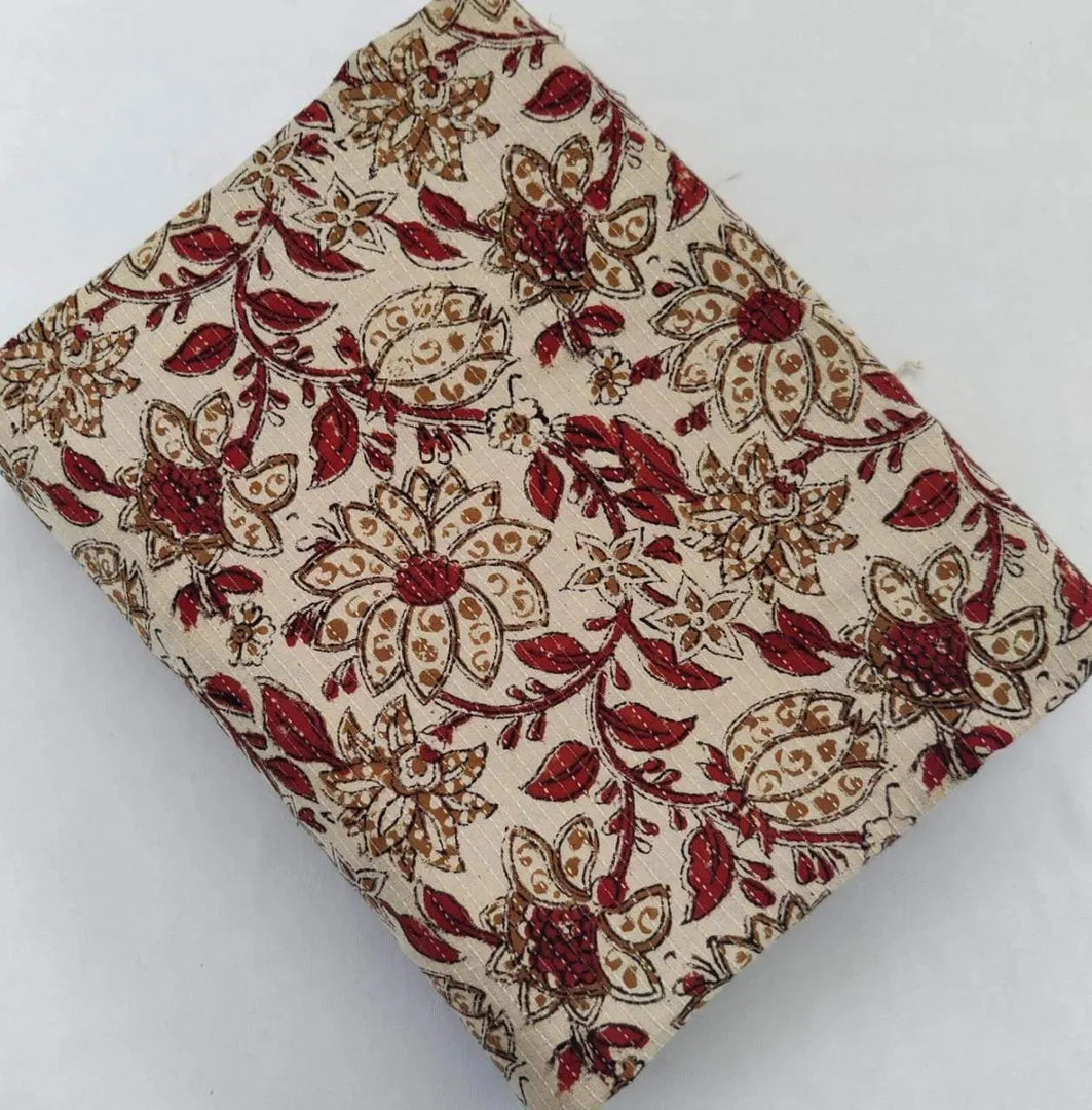 Noelis Indian Cotton Block Print Fabric