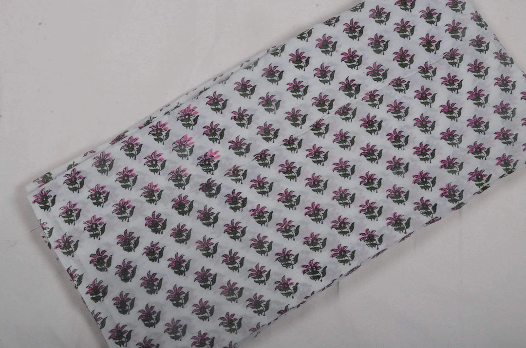 Velzia Indian Cotton Block Print Fabric