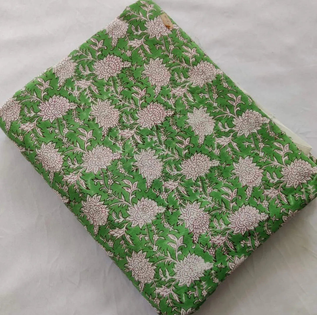 Fiorra Indian Cotton Block Print Fabric