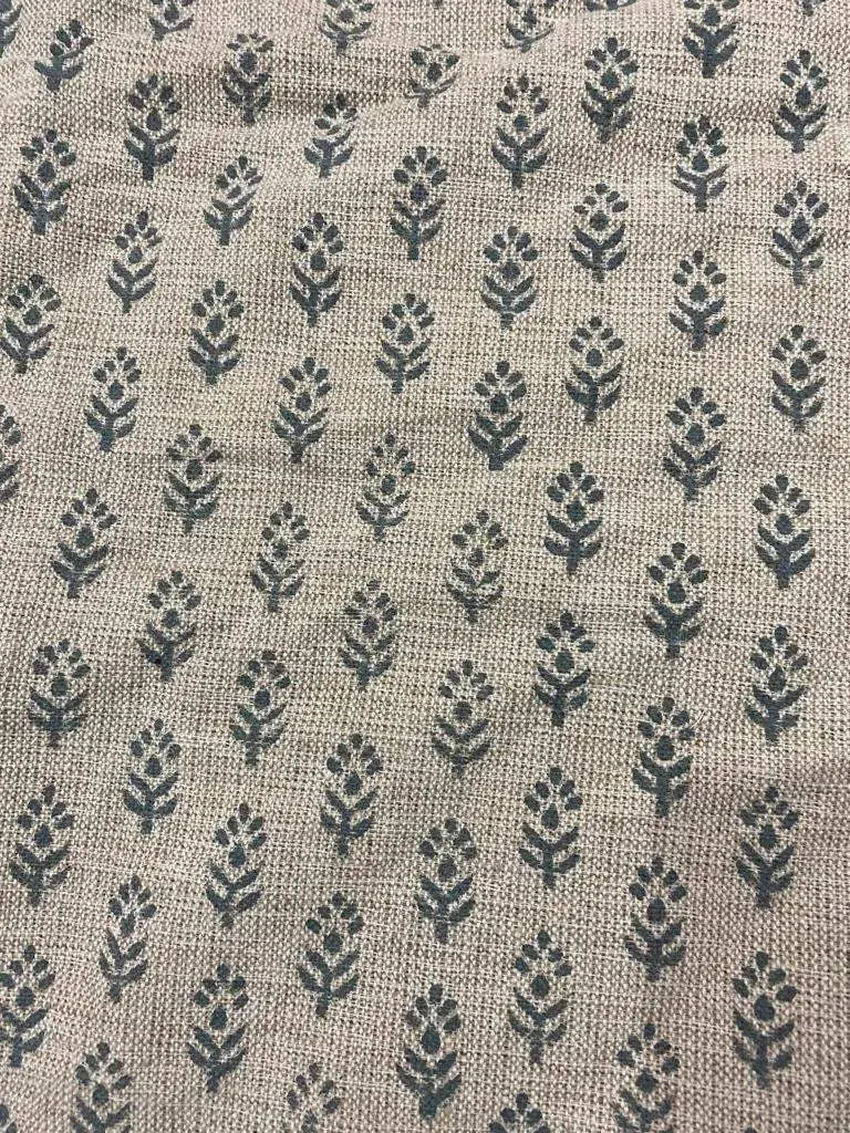 Jasrin Block Print Handloom Linen Fabric