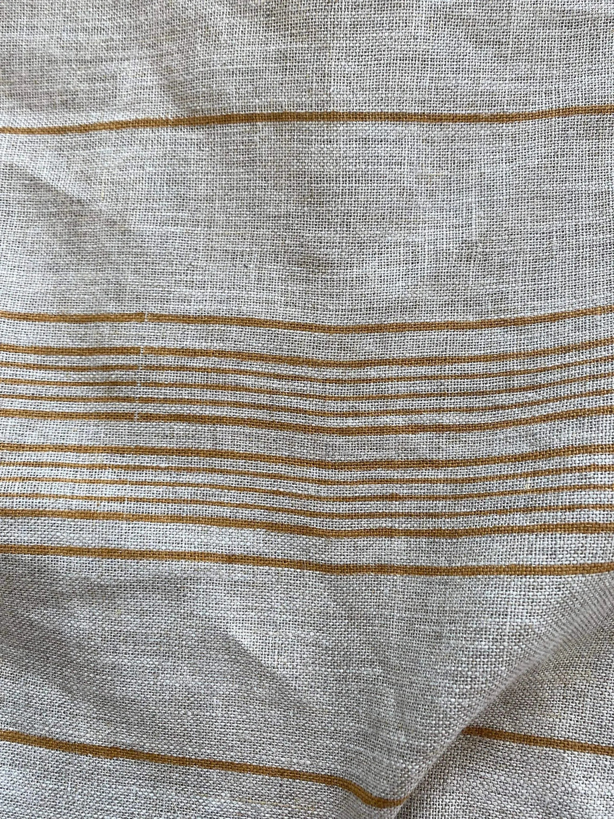 Zalari Block Print Handloom Linen Fabric