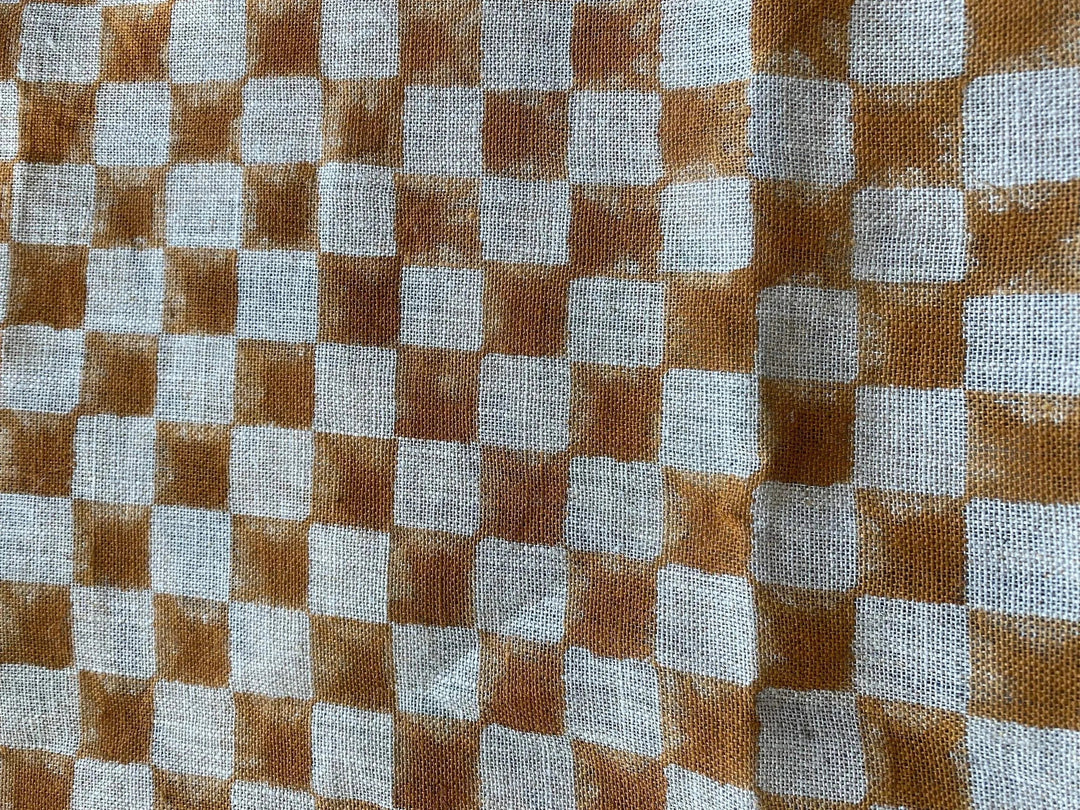 Orylin Block Print Handloom Linen Fabric