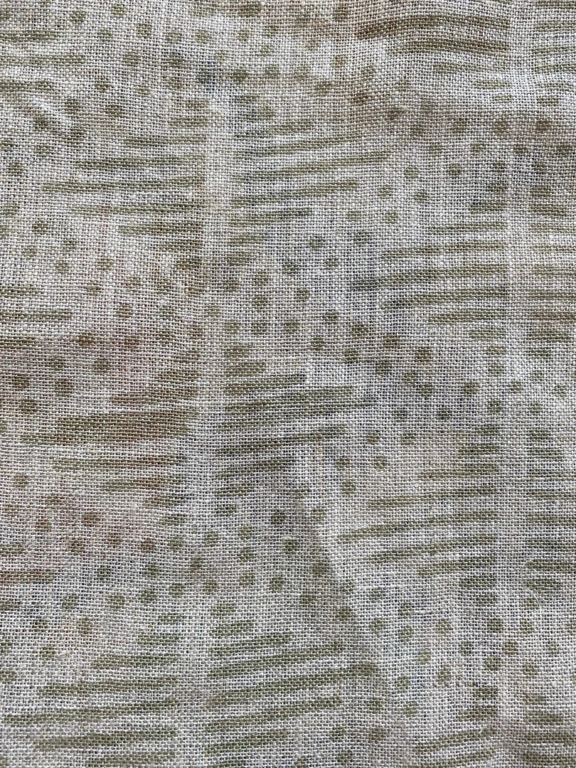Kavelle Block Print Handloom Linen Fabric