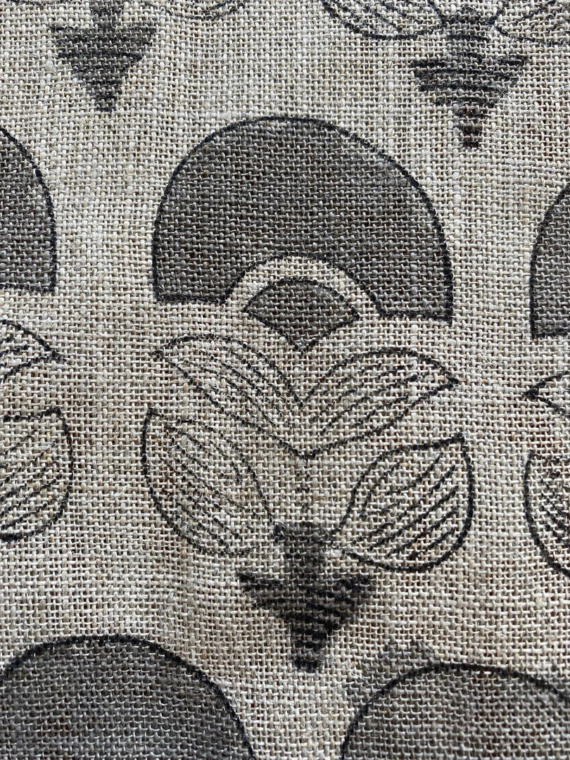 Cyrella Block Print Handloom Linen Fabric