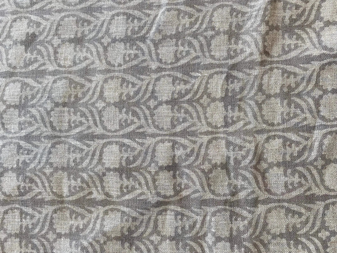 Delvora Block Print Handloom Linen Fabric