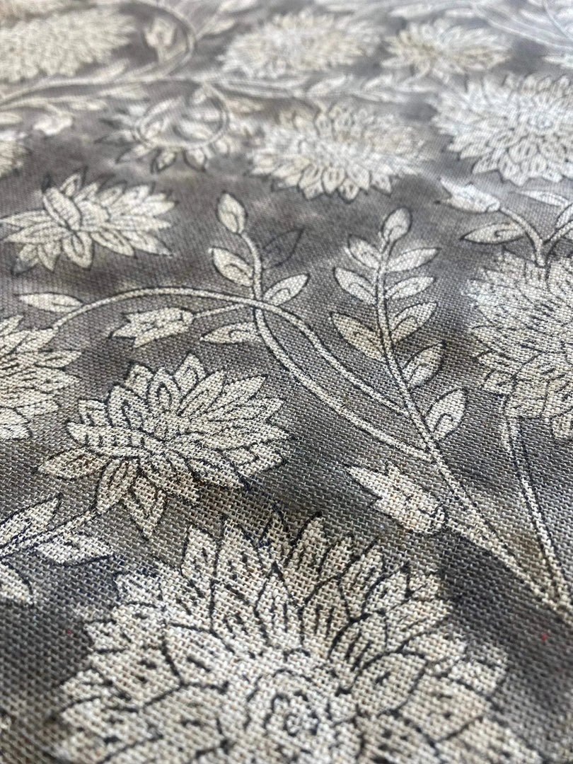 Anneti Indian Hand Block Print Linen Fabric