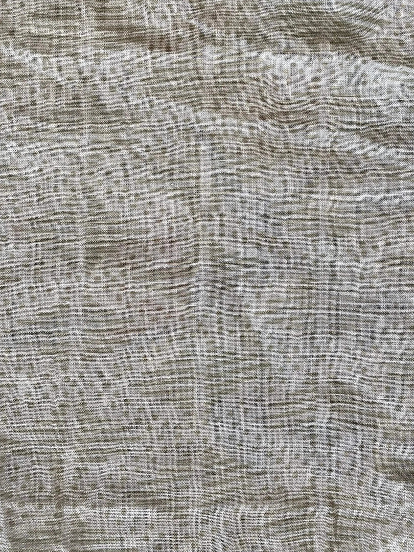 Kavelle Block Print Handloom Linen Fabric