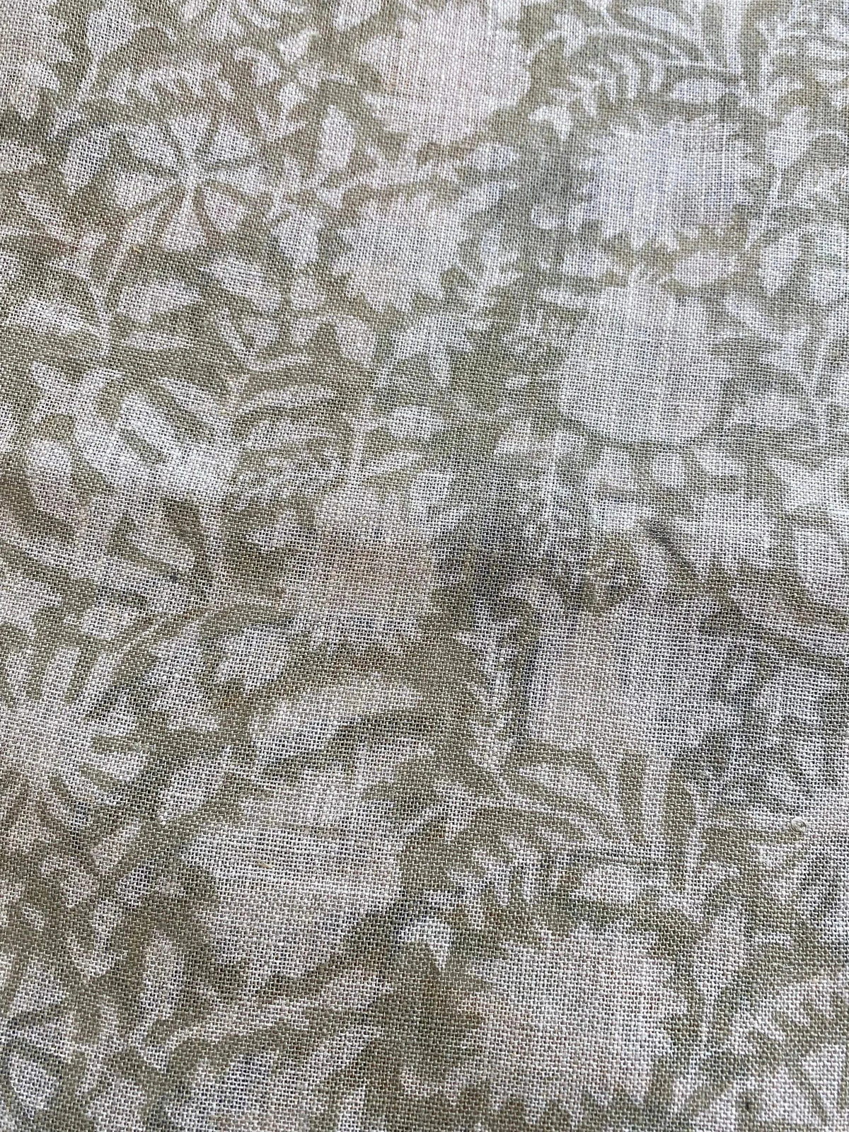 Julane Block Print Handloom Linen Fabric
