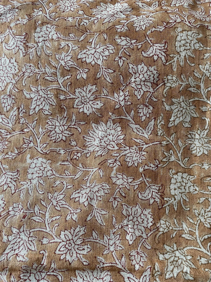 Stampra Block Print Handloom Linen Fabric