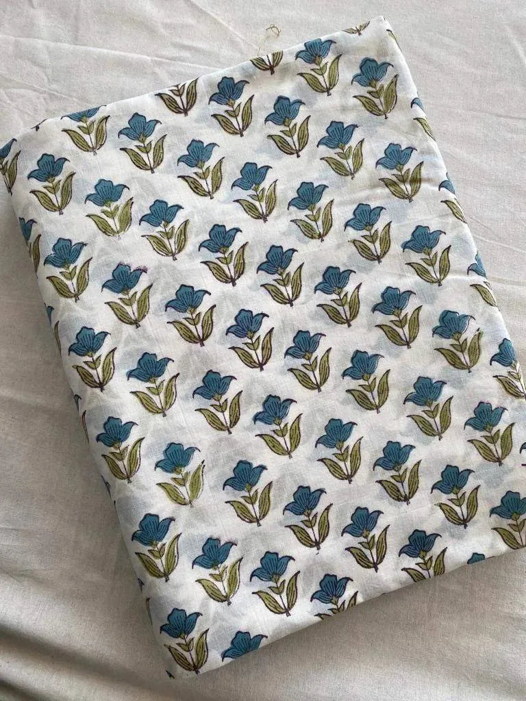 Fraeya Indian Cotton Block Print Fabric