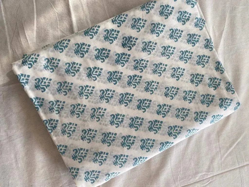Vessan Indian Cotton Block Print Fabric
