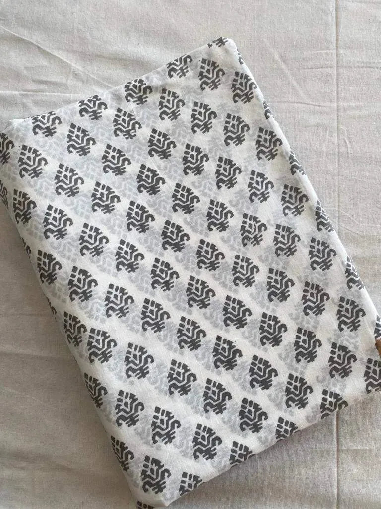 Volric Indian Cotton Block Print Fabric