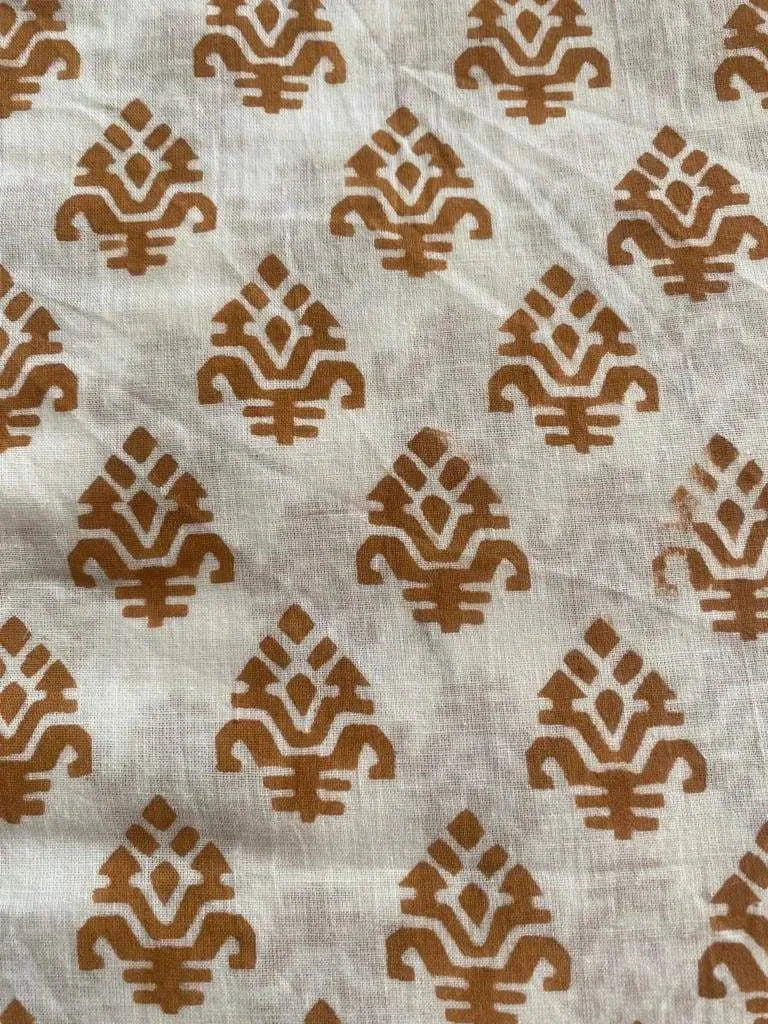 Elther Indian Cotton Block Print Fabric