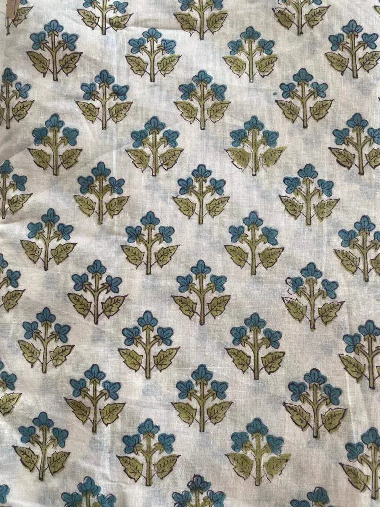Luxen Indian Cotton Block Print Fabric