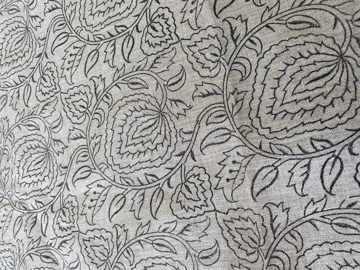 Varlor Block Print Handloom Linen Fabric