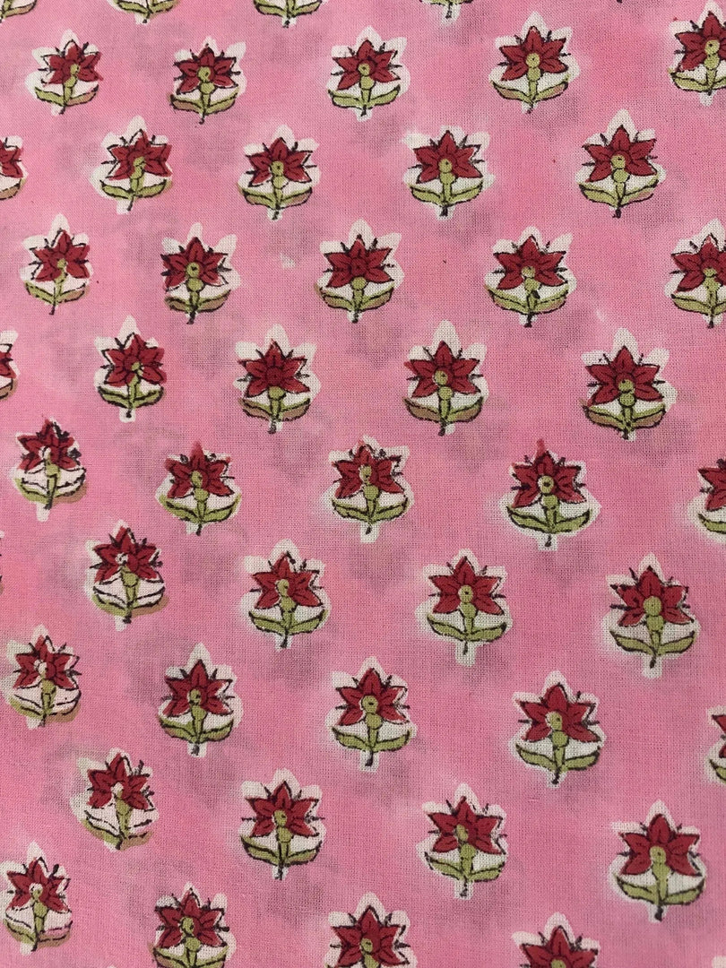Fendol Indian Cotton Block Print Fabric