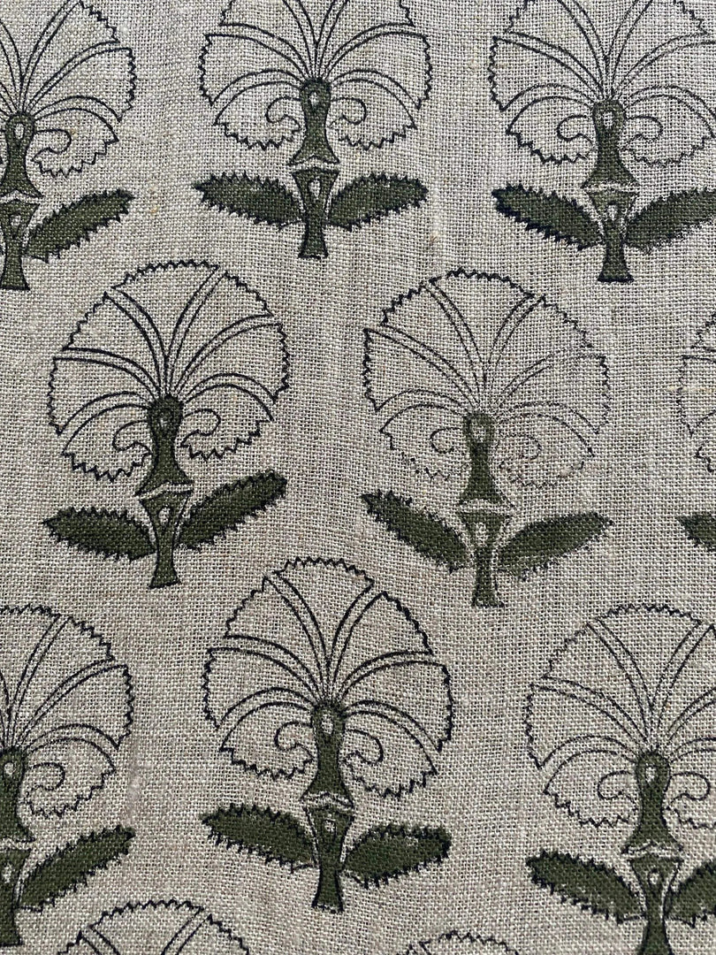 Clove Indian Hand Block Print Fabric
