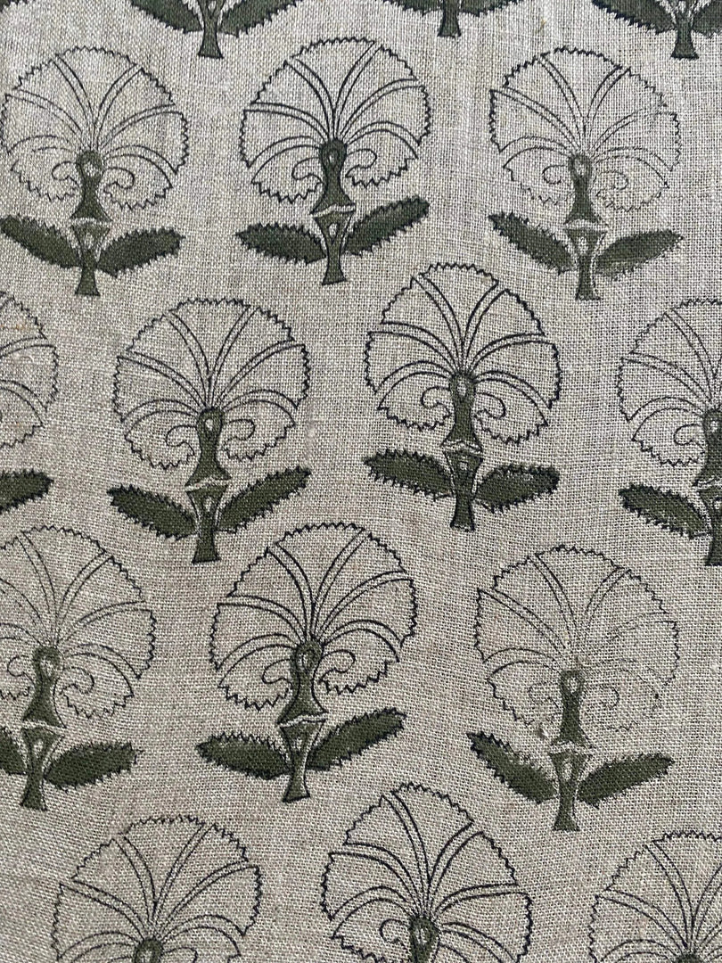 Clove Indian Hand Block Print Fabric