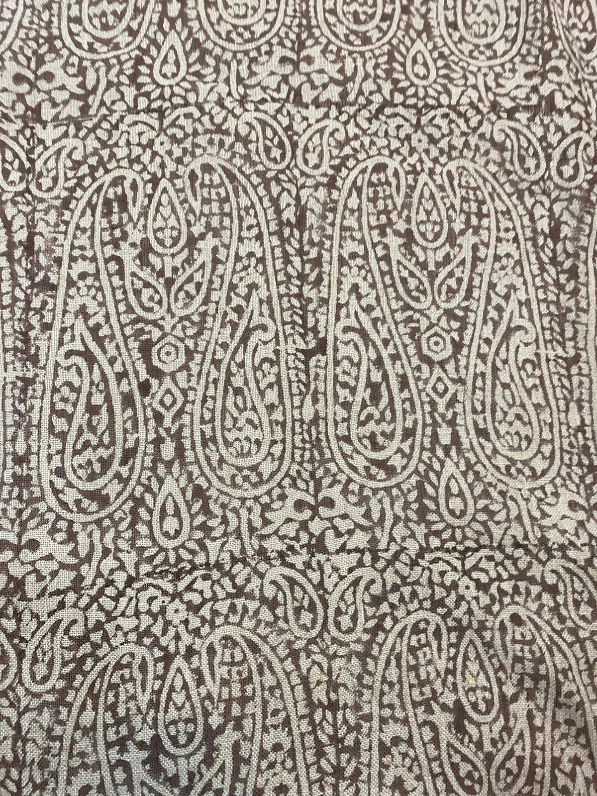 Silena Block Print Handloom Linen Fabric