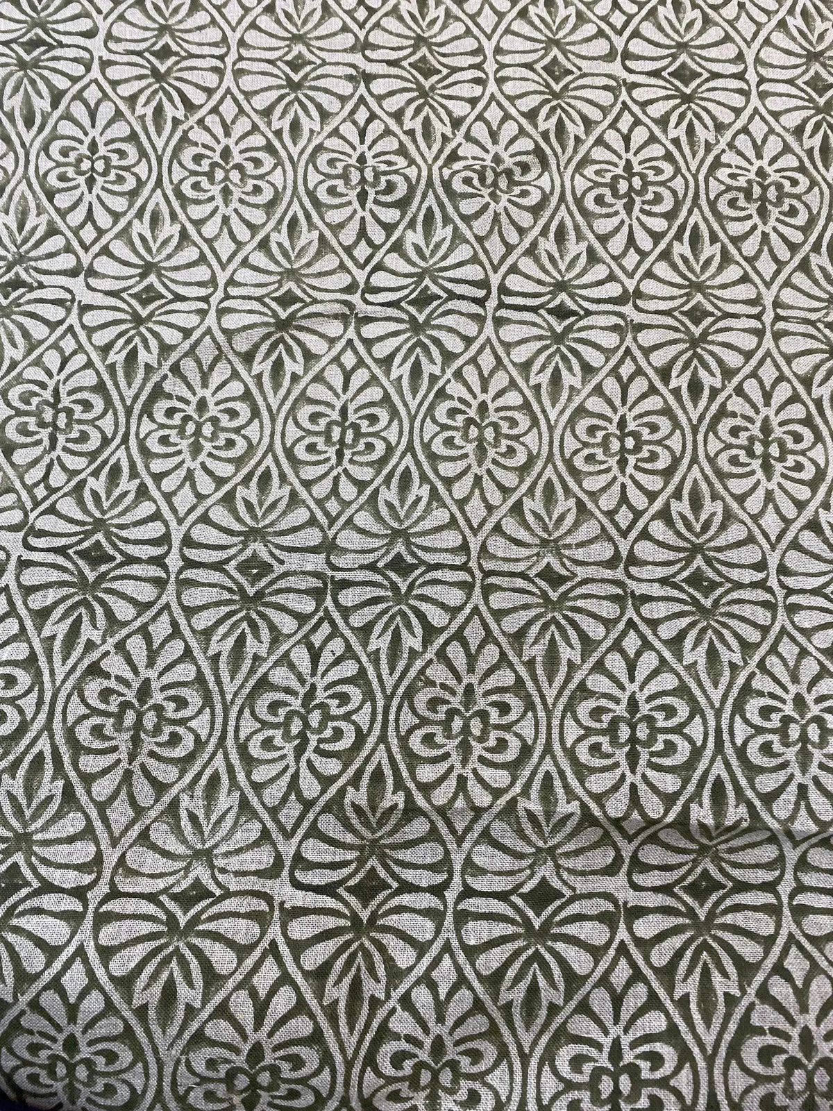 Sylwen Block Print Handloom Linen Fabric