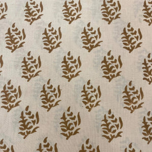 Ochre Brown & Off-White