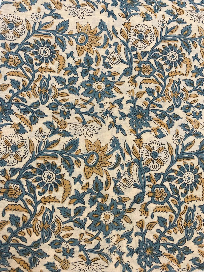 Viriel Indian Cotton Block Print Fabric
