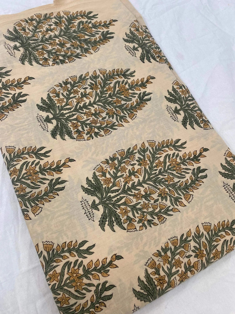 Solace Indian Cotton Block Print Fabric