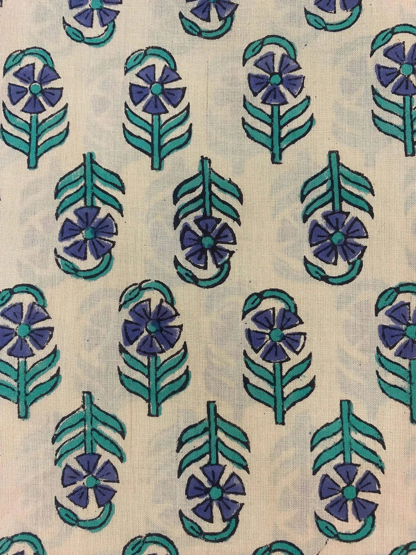 Myress Indian Cotton Block Print Fabric