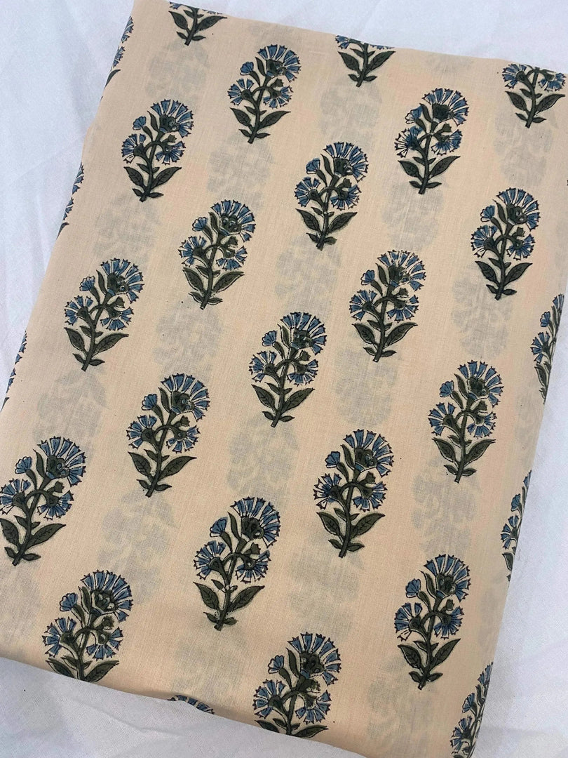 Draven Indian Cotton Block Print Fabric