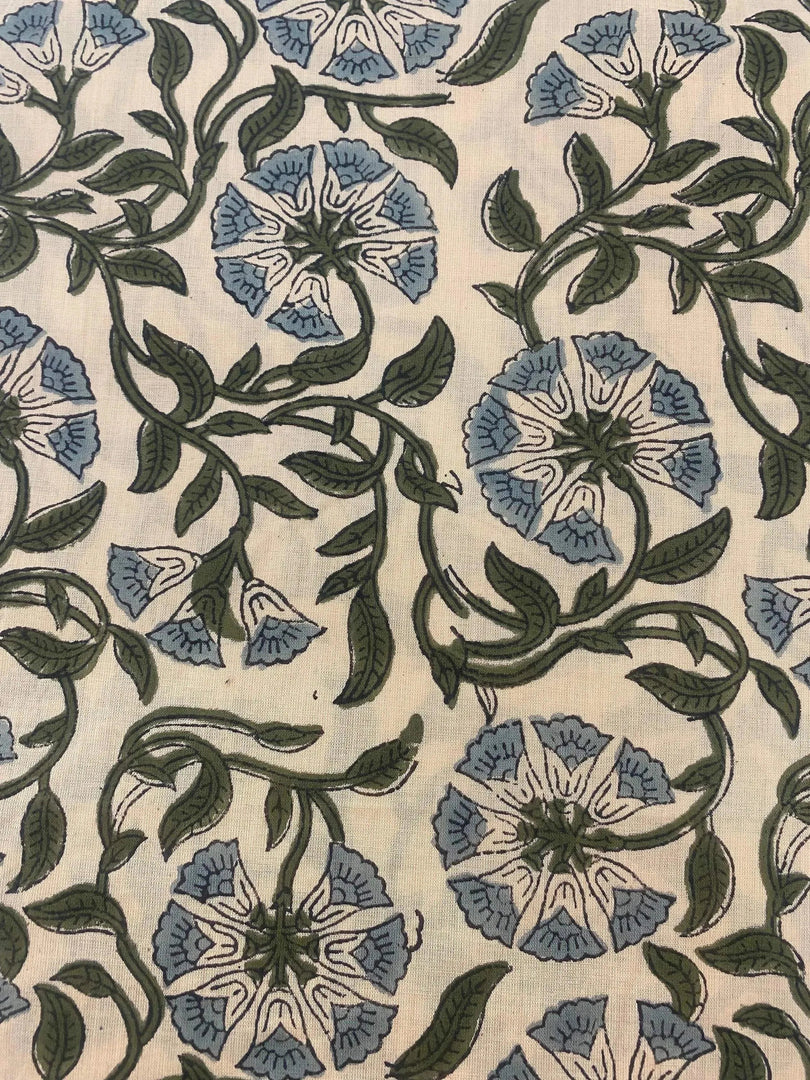 Zivrah Indian Cotton Block Print Fabric