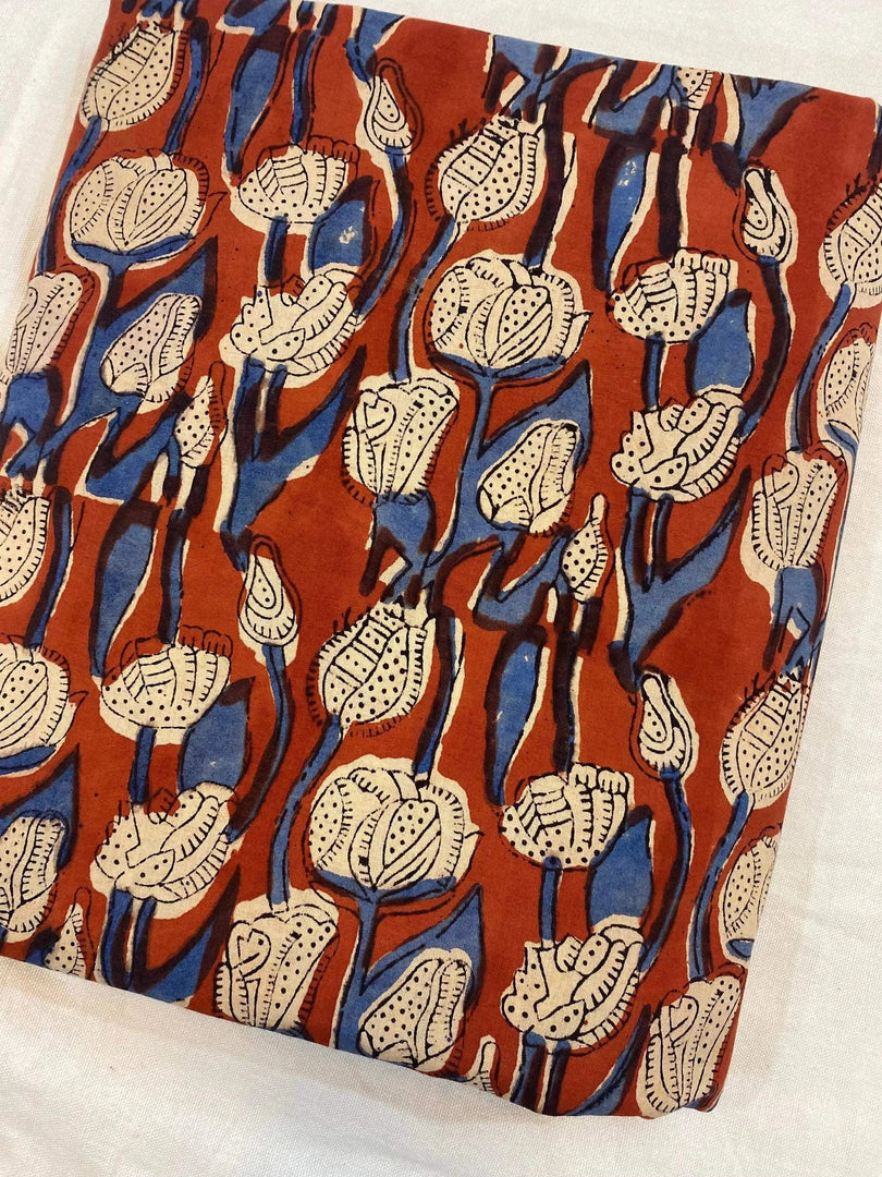 Novrie Indian Cotton Block Print Fabric