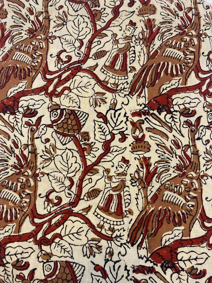 Burlin Indian Cotton Block Print Fabric