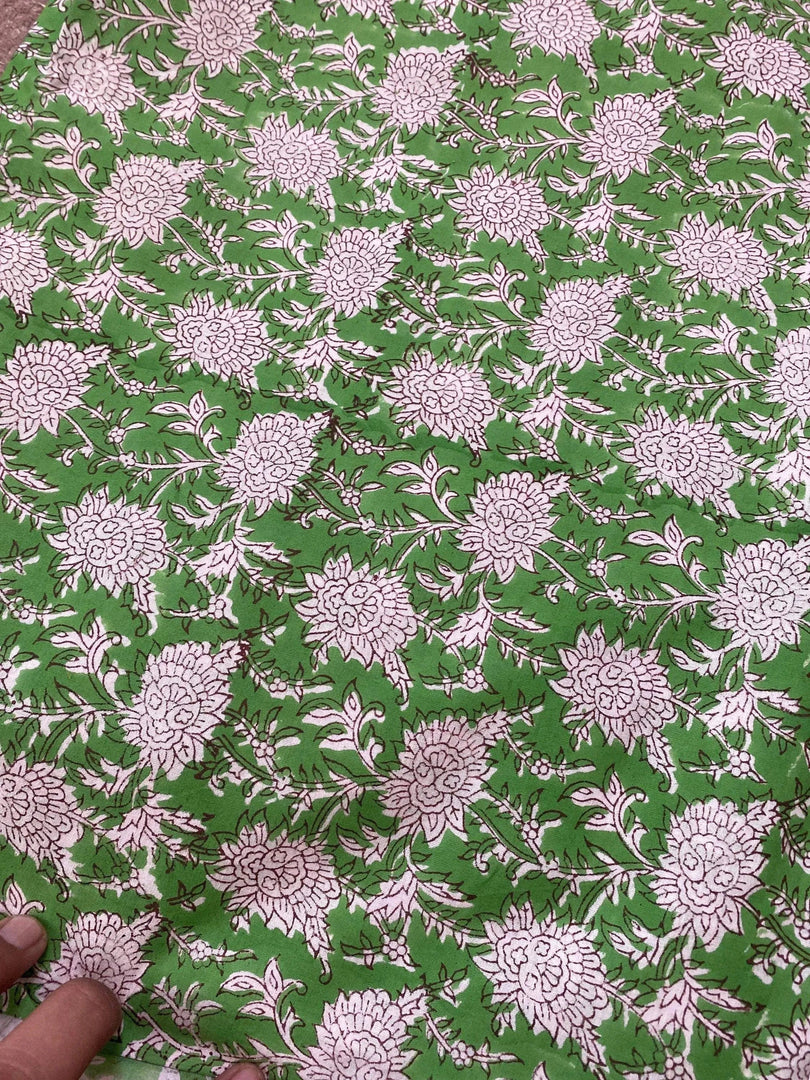 Fiorra Indian Cotton Block Print Fabric