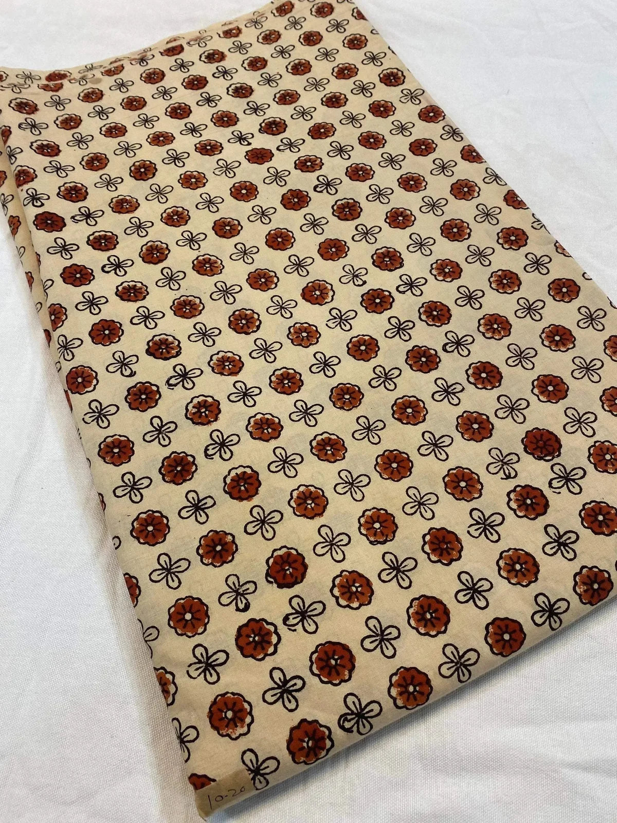 Whispa Floral Block Print Cotton Fabric