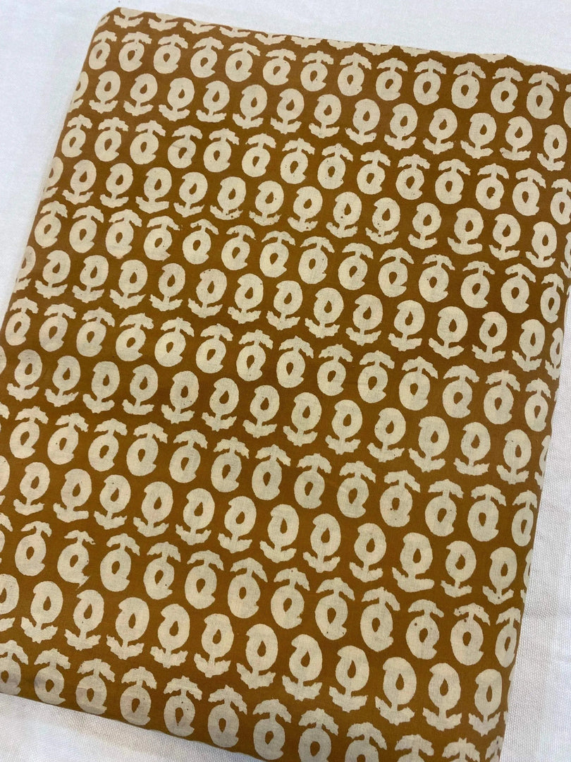 Rhessa Indian Cotton Block Print Fabric