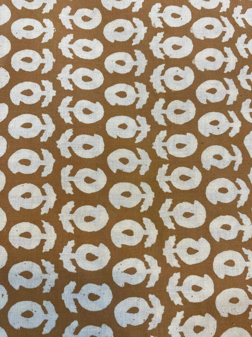 Rhessa Indian Cotton Block Print Fabric