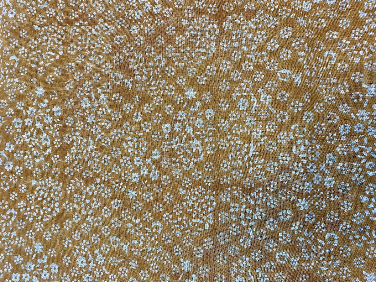Therelle Block Print Handloom Linen Fabric
